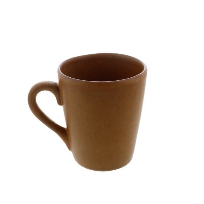 Oldenhof 1821 beker met oor 300 ml aardewerk mat bruin