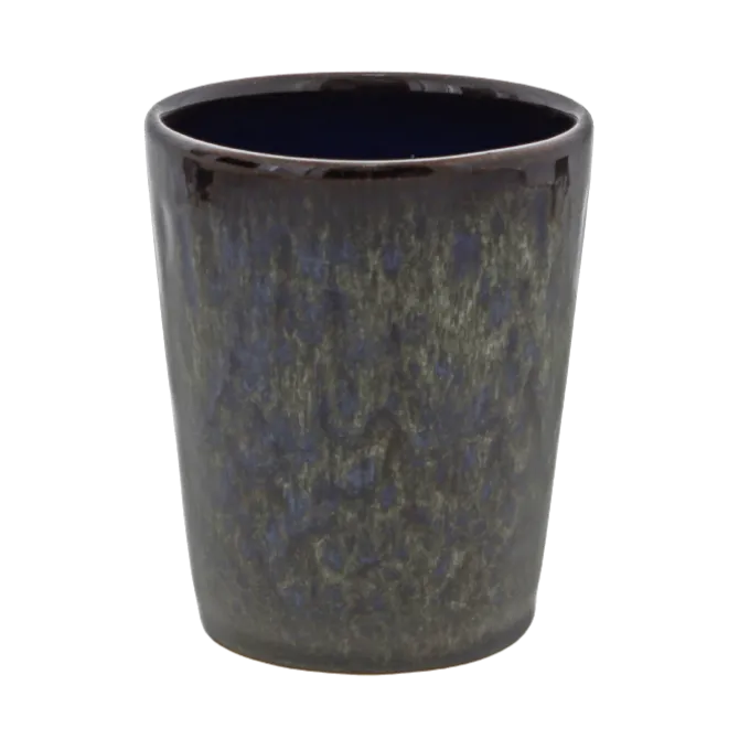 Oldenhof 1821 beker 300 ml aardewerk spickelblauw