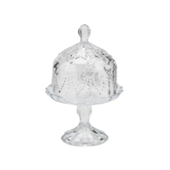Oldenhof bonbonnière op voet 20 x 13 cm glas