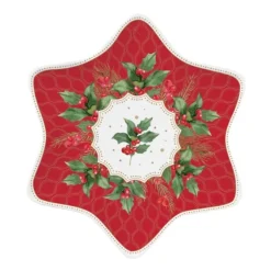 Oldenhof Christmas Berries bord ø 22,5 cm porselein