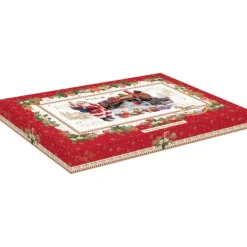 Oldenhof Christmas Memories serveerschaal 35 x 23 cm porselein
