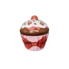 Oldenhof Cupcake Aardbeien groot koekblik 1,5 liter roze