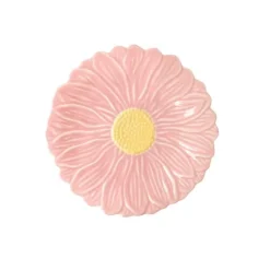 Oldenhof Daisy dessertbord ø 21 cm aardewerk roze