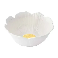 Oldenhof Daisy schaal ø 21,5 cm aardewerk wit