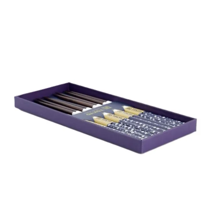 Oldenhof eetstokjes giftbox Blue Plum 5 stuks