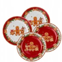 Oldenhof Fancy Gingerbread ontbijtbord ø 19 cm porselein 4-delig