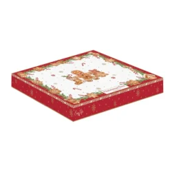 Oldenhof Fancy Gingerbread serveerbord kerstboom 25,5 x 20,5 cm porselein