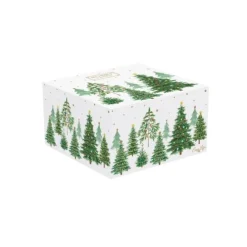 Oldenhof Festive Trees kom ø 14 cm porselein 2 stuks