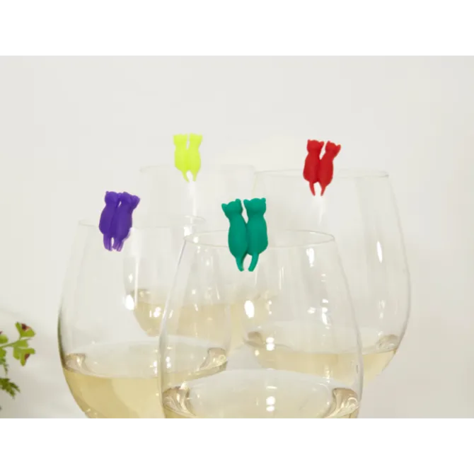 Oldenhof Glas markers regenboog katten 8 stuks silicone