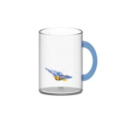 Oldenhof glazen mok met vlinder 420 ml