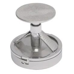 Oldenhof hamburgerpers 10 cm aluminium mat