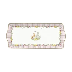Oldenhof Happy Easter cakebord 35 x 15 cm porselein