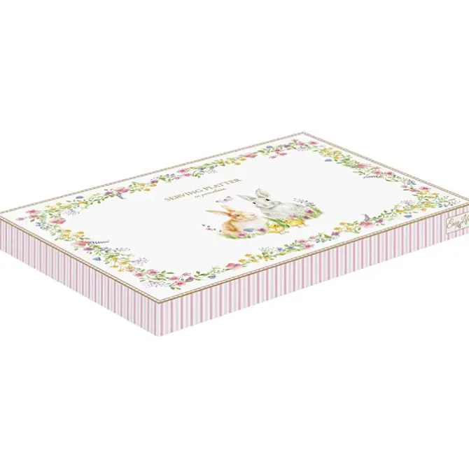 Oldenhof Happy Easter serveerbord 36 x 24 cm porselein