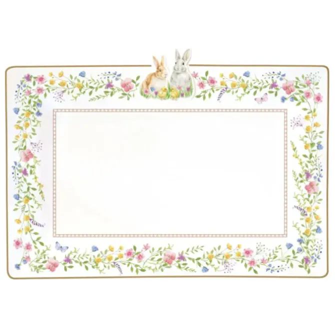 Oldenhof Happy Easter serveerbord 36 x 24 cm porselein