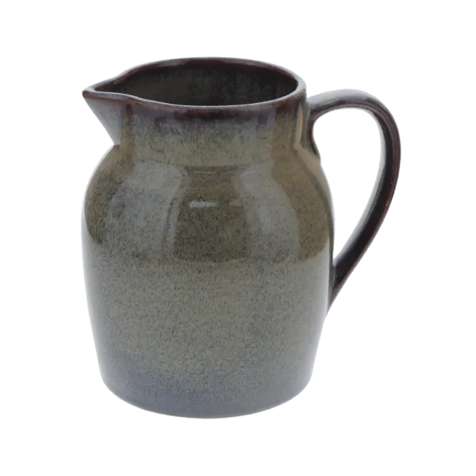 Oldenhof 1821 Hazelnut karaf 1 liter aardewerk mosgroen