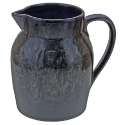 Oldenhof 1821 Hazelnut karaf 1 liter aardewerk spickelblauw