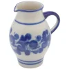 Oldenhof karaf met schenktuit 1,5 liter keramiek blauw