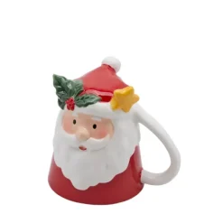 Oldenhof Kerstman beker 12 cm aardewerk