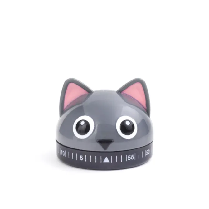 Oldenhof keukentimer kat grijs ∅ 6 cm