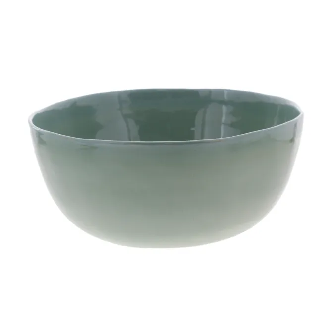 Oldenhof kleine saladeschaal ø 25 cm aardewerk saliegroen