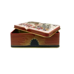 Oldenhof koekblik boek met kerstboom en hobbelpaard 670 ml