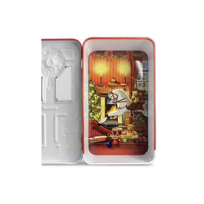 Oldenhof koekblik Kerst rode voordeur 500 ml