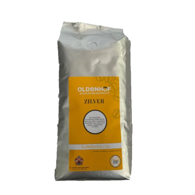 Oldenhof koffiebonen zilver 1 kg