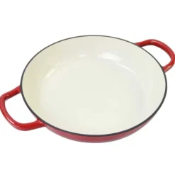 Oldenhof lage braadpan ø 31 cm gietijzer rood