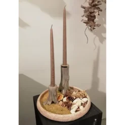 Oldenhof Large schaal met opstaande rand ø 30,5 cm zandkleurig