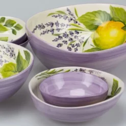 Oldenhof Limone & Lavanda schaal ø 14 cm aardewerk