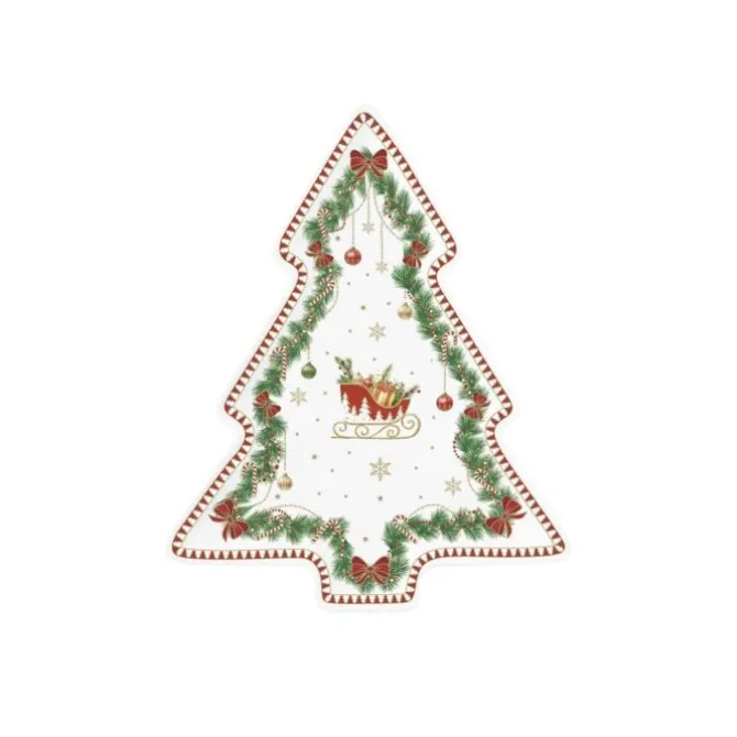 Oldenhof Magie de Noel bord 25,5 cm porselein
