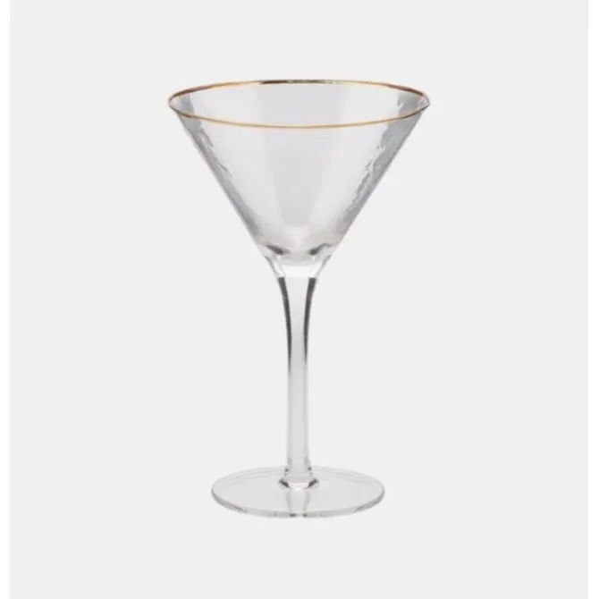 Oldenhof martiniglas met gouden rand 300 ml glas