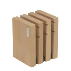 Oldenhof Milano magnetisch messenblok 16 cm beukenhout blank