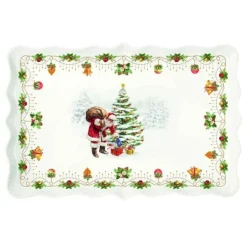 Oldenhof Nostalgic Christmas serveerbord 35 x 23,5 cm porselein