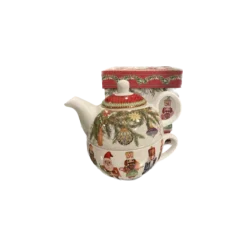 Oldenhof Notenkraker tea for one set met geschenkverpakking porselein