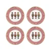 Oldenhof Nutcracker dessertbord ø 19 cm porselein 4 stuks