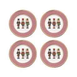 Oldenhof Nutcracker dessertbord ø 19 cm porselein 4 stuks