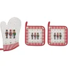 Oldenhof Nutcracker ovenwant en pannenlap 4-delig