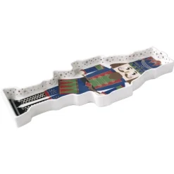 Oldenhof Nutcracker serveerbord notenkraker 36,5 cm porselein