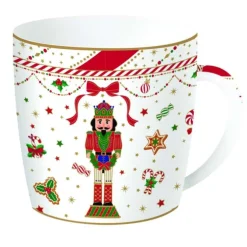 Oldenhof Nutcracker Twist beker 350 ml porselein tinnen verpakking