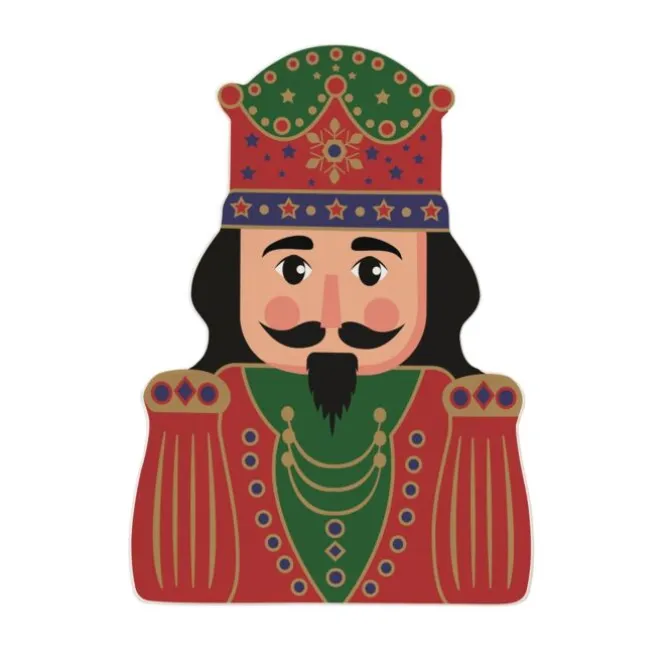 Oldenhof Nutcracker Twist serveerbord 25,5 x 19 cm porselein