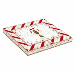 Oldenhof Nutcracker Twist serveerbord 25,5 x 19 cm porselein