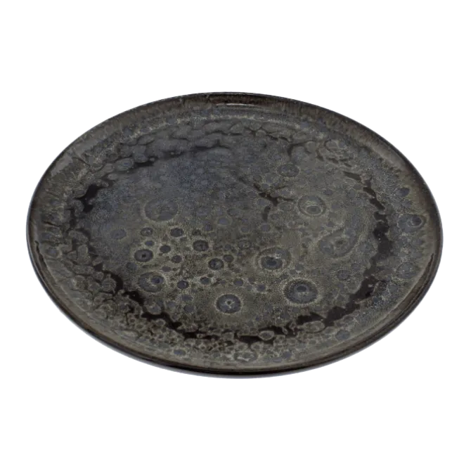 Oldenhof 1821 pizzabord ø 33 cm aardewerk spickelblauw