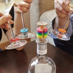 Oldenhof Regenboog glasmarkers + kurk silicone
