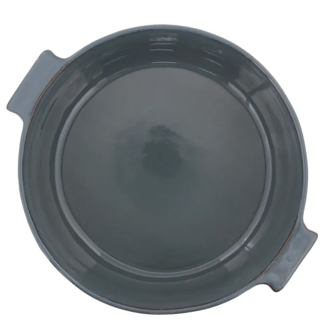 Oldenhof ronde ovenschaal ø 24 cm aardewerk blauw
