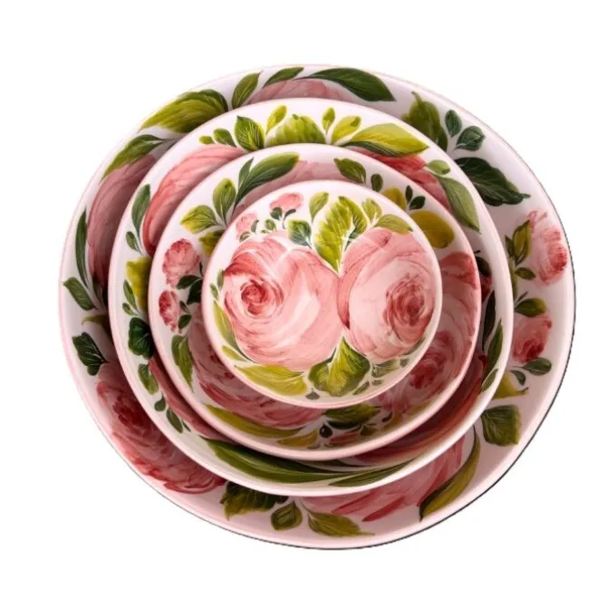 Oldenhof Rosa Romantica schaal ø 14 cm aardewerk