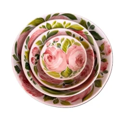 Oldenhof Rosa Romantica schaal ø 25 cm aardewerk