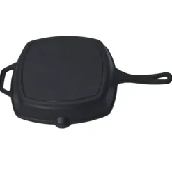 Oldenhof skillet grillpan 26 x 26 cm ongeëmailleerd gietijzer