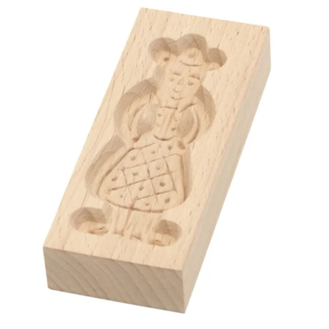 Oldenhof speculaasplank vrouw 10,5 cm hout