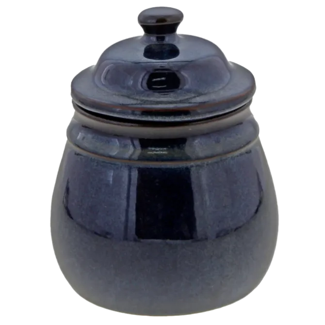 Oldenhof 1821 suikerpot aardewerk indigo blauw